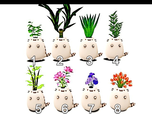 [AE] Garden Store ( boxed)- Cat FLower Pot Collection 1-4