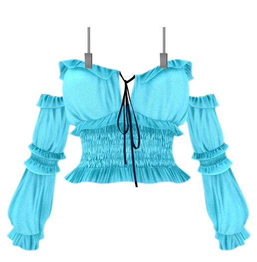 [GIULIADESIGN] -LYRIC-SHIRT LIGHT BLUE