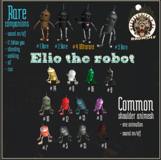 Badwolf - #1 Elio Companion (Copper) RARE