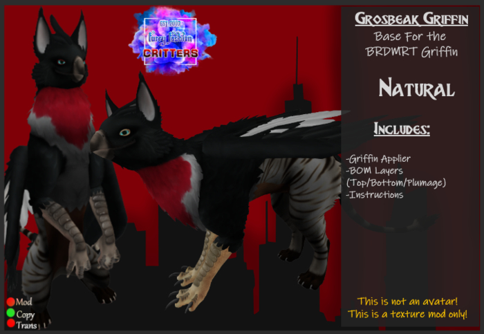 ~FF~ Grosbeak Griffin -Natural [Add Me)