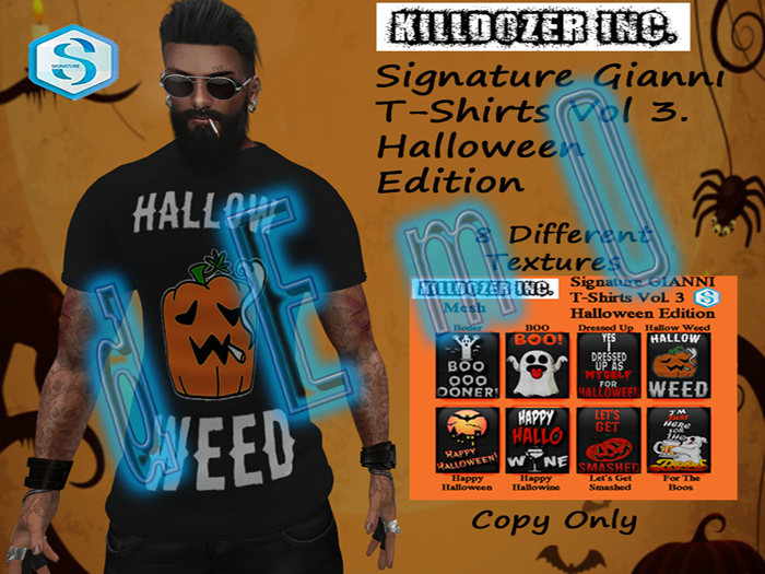 DEMO Killdozer Signature Gianni T-Shirts Vol 3 Halloween