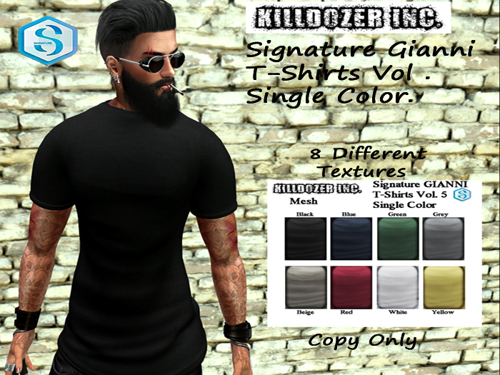 Killdozer Signature Gianni T-Shirts Vol 5 Single Color