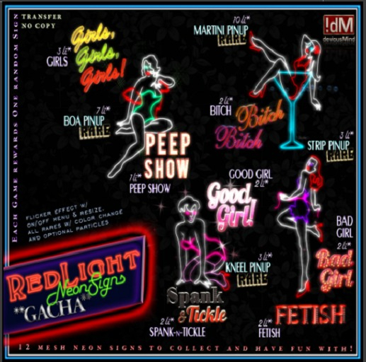 !dM "Redlight" - NeonSign **FETISH**