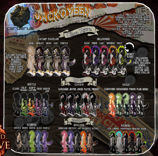 .:C:. Jackoyeen - Skele - Candy Corn (RARE)
