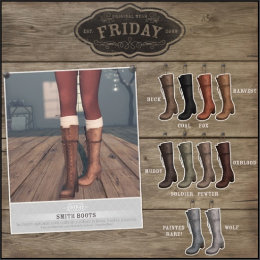 fri. - Smith Boots (Painted) RARE