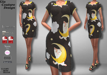 "GCD" Natasha Sleepshirts and Slippers Black