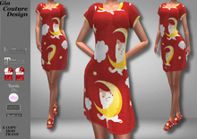 "GCD" Natasha Sleepshirts and Slippers Red