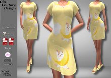 "GCD" Natasha Sleepshirts and Slippers Yellow