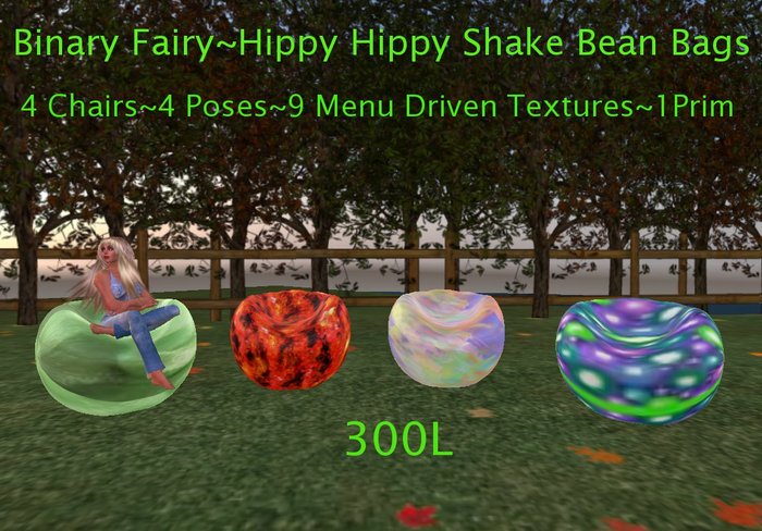 Binary Fairy~ Hippy Hippy Shake Bean Bags  Boxed