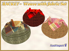 BACKET -  Weave with fabric Set (1 LI) (Full perm)