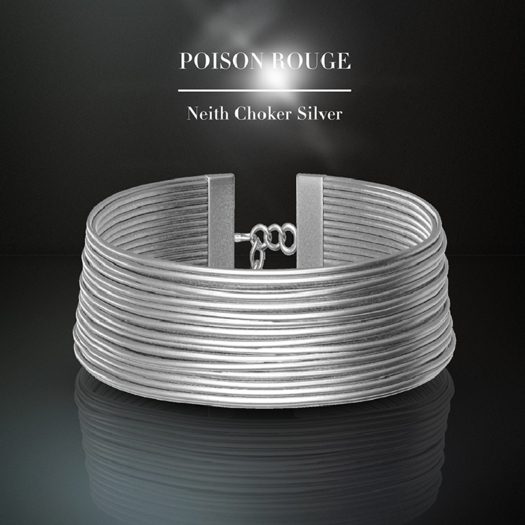POISON ROUGE Neith Chocker - Silver