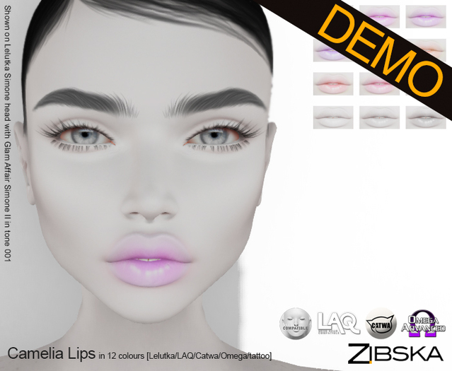 Zibska ~ Camelia Lips [no trans] ~ wear me Demo