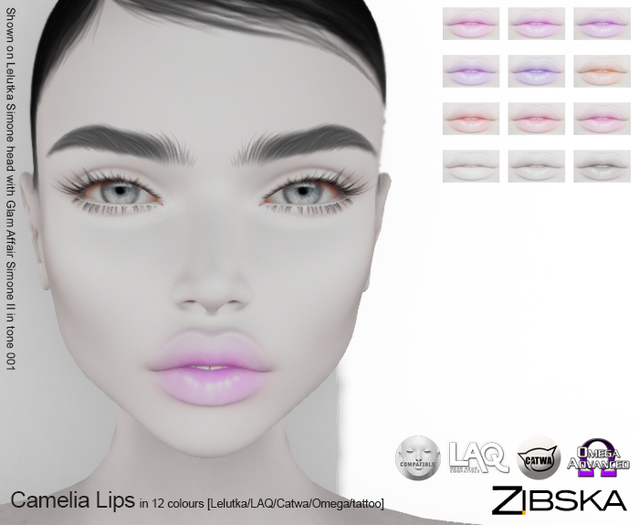 Zibska ~ Camelia Lips [no trans] ~ wear me