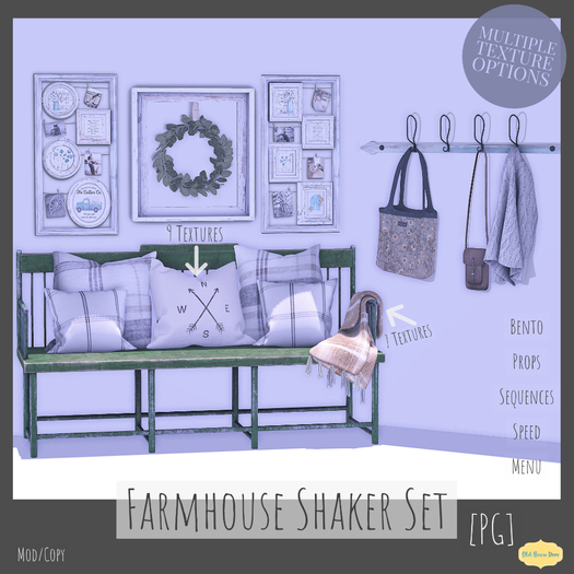 {OBD} Farmhouse Shaker Set [PG] -Add 2 Unpack- [BOXED]