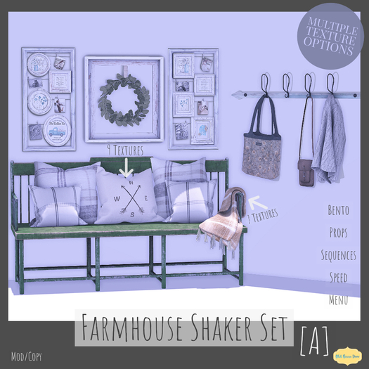 {OBD} Farmhouse Shaker Set [A] -Add 2 Unpack- [BOXED]