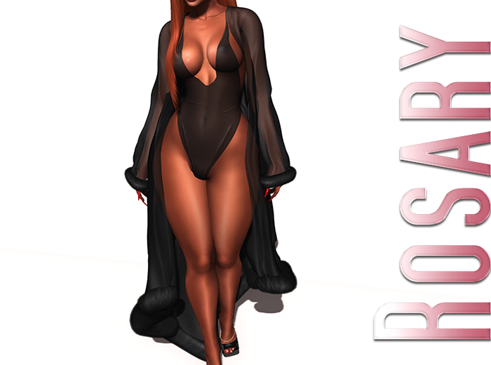 Rosary. Femme __ Robe Black (wear to unpack)