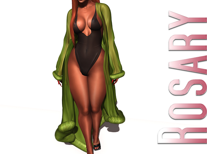 Rosary. Femme __ Robe Green (wear to unpack)