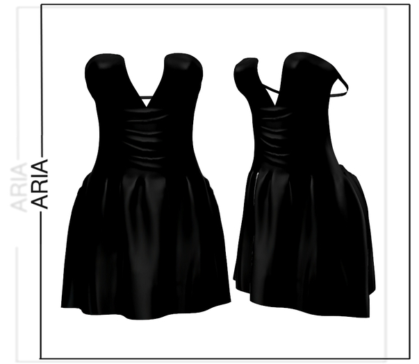Black Open Back Dress