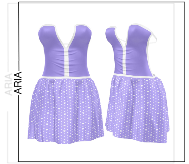 Hearts Open Back Dress