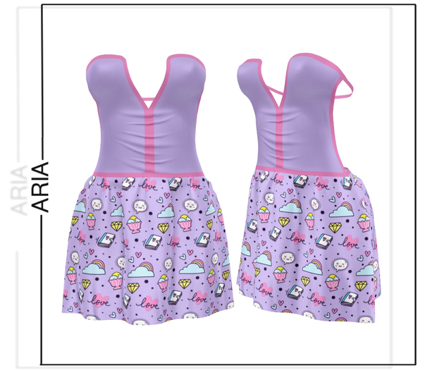 Kawaii Open Back Dress