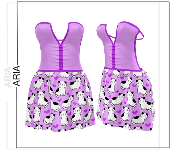 Kitten Open Back Dress