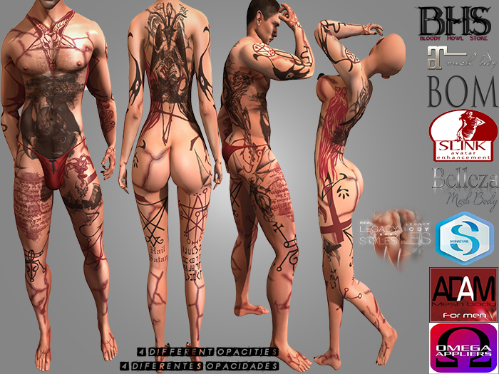 BHS Satanic Tattoo Full Body