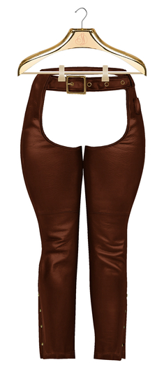 SD . Turbo Leather Pants -Choco-