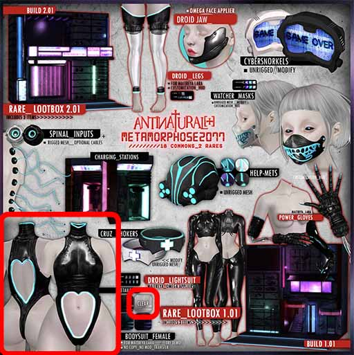 ANTINATURAL[+] Metamorphose2077 / Bodysuit / CLEAR / MAITREYA