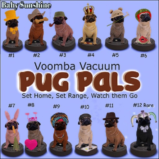 Voomba Vacuum Pug Pal #12 RARE