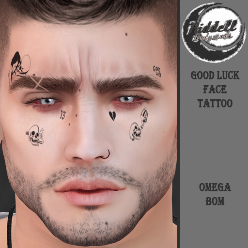 ::Riddell:: Good Luck Face Tattoo (Wear To Unpack)