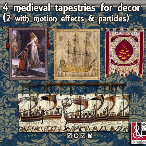 4 Medieval Tapestries