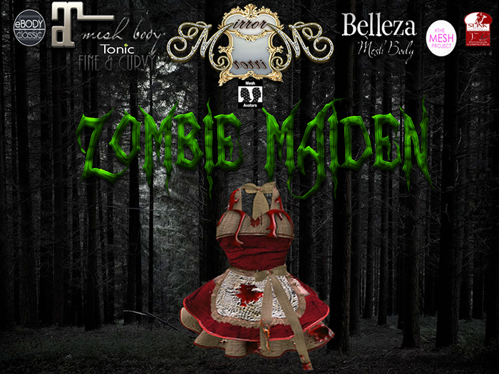 ~MM~ Beyoutiful Zombie Apron - red