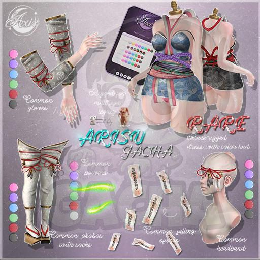 ::Axix:: Arisu Gatcha Powers [Purple] *Boxed*