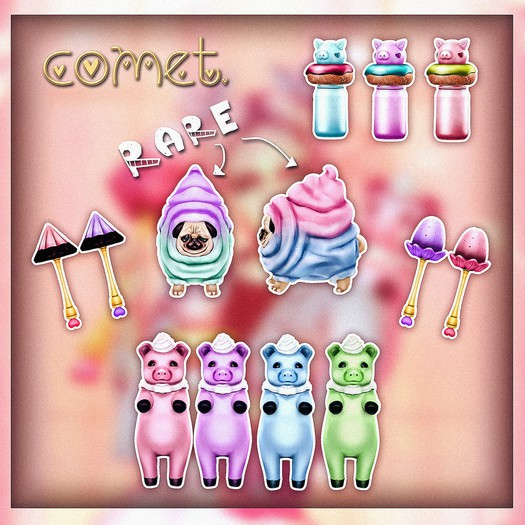 comet. + piggydunshake + {blueberry}