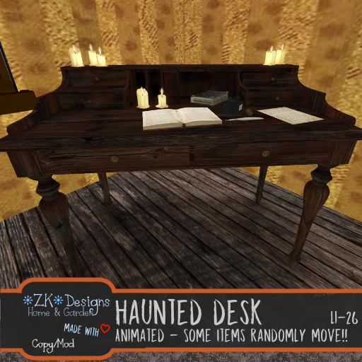 *ZK* Haunted Desk for Halloween & Haunted Houses