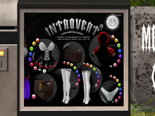 34. <INTROVERT: Latex stocking + Buckle Heel - Blu>