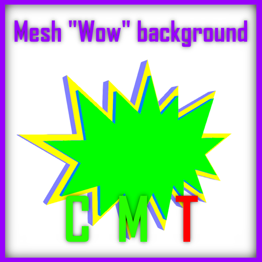 Mesh Wow sign background
