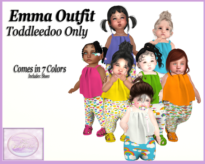 {QTP} Emma Outfit Orange [WEAR TO UNPACK]