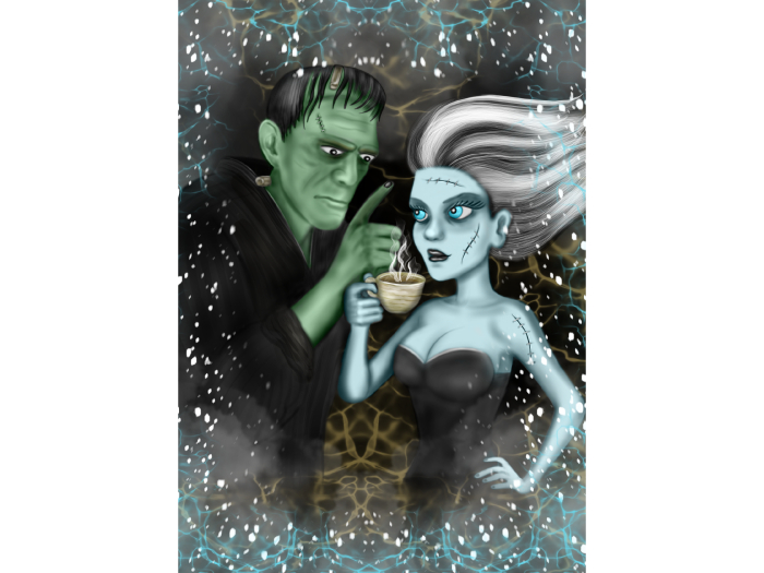 Frankenstein Art Canvas