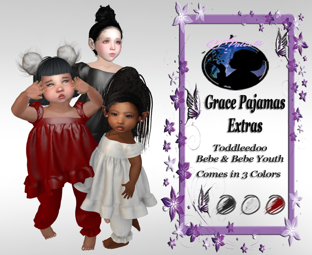 {QTP} Grace Pajamas Extras Cherry [WEAR TO UNPACK]