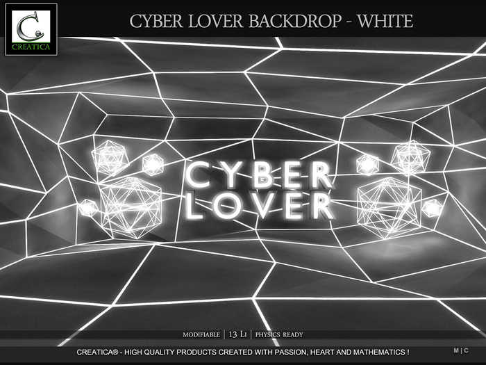 Cyber Lover Backdrop White by CREATiCA [BOX]