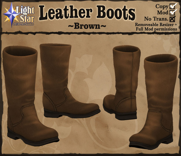 *LightStar - Leather Boots-Brown