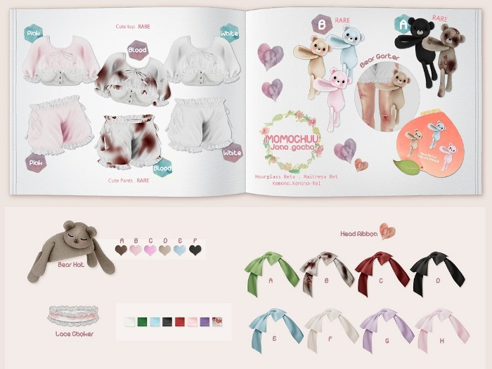 :: MOMOCHUU :: Jana gacha . Cute Set Maitreya .[White] RARE