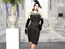 Adl Alta Moda Milano fashion week  Black Bodycon dress