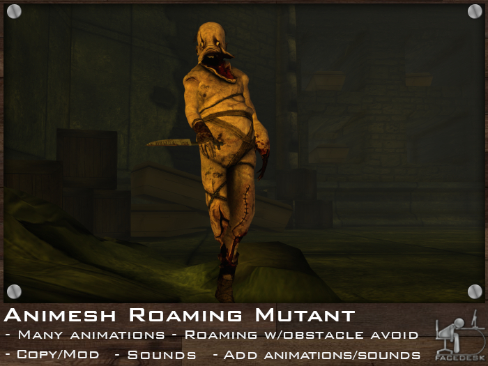 FaceDesk - Animesh Roaming Animated Mutant - UNPACK HUD
