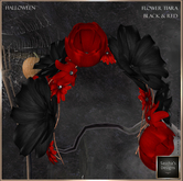 SAS - Flower Tiara Black & Red (Halloween)