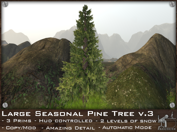 FaceDesk - Large Seasonal Pine Tree v.3 