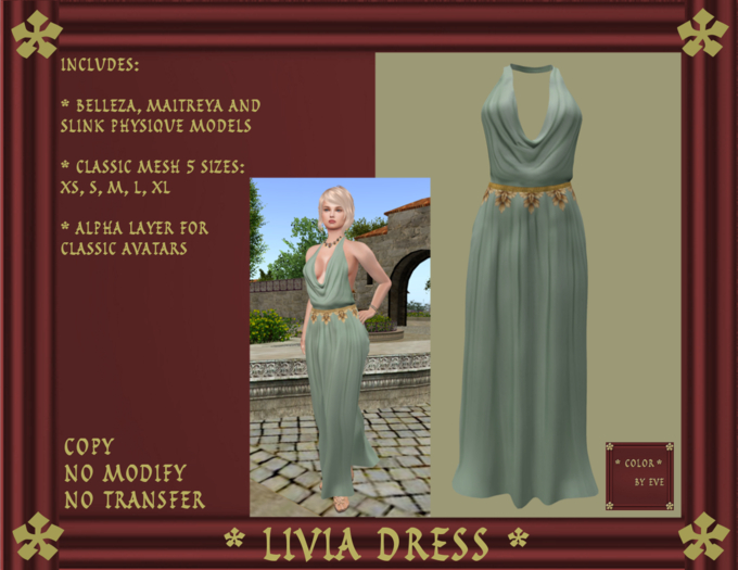 [Color by Eve] Livia Dress  - Mint - Box