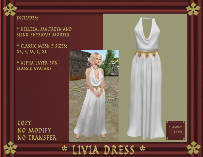 Livia Dress - White