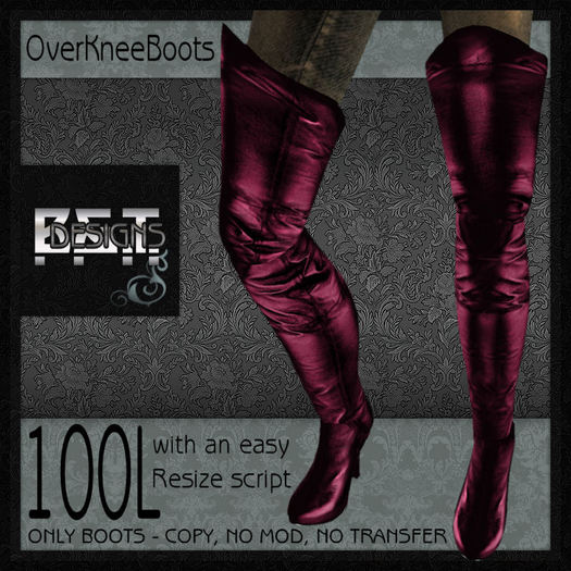 -=B&T=- OverKneeBoots - HotPink